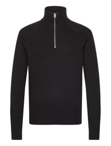 Jack & J S Jjpannel Knit Half Zip Aw24 Svart