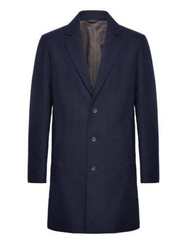 Jack & J S Jjeharrison Wool Coat Sn Marinblå