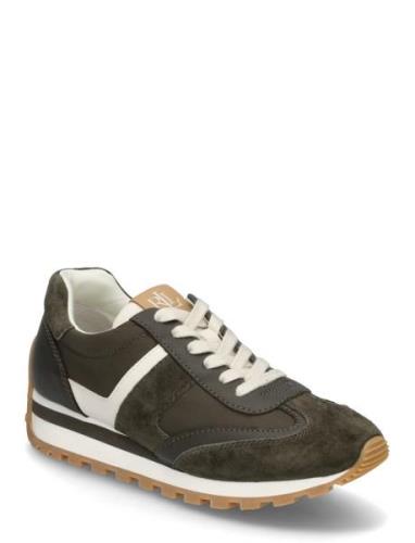 Lauren Ralph Lauren Dani Suede & Leather Sneaker Grön