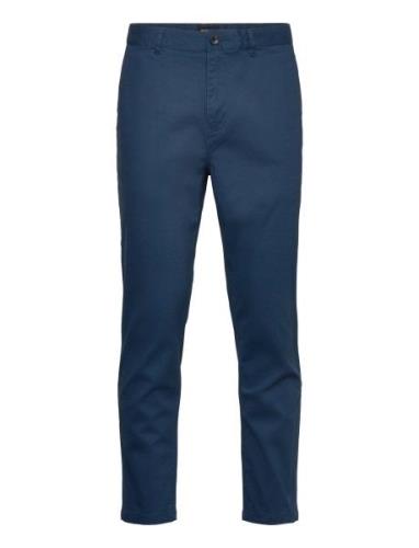 Scotch & Soda Essential Drift - Regular-Tapered Twill Chino Blå