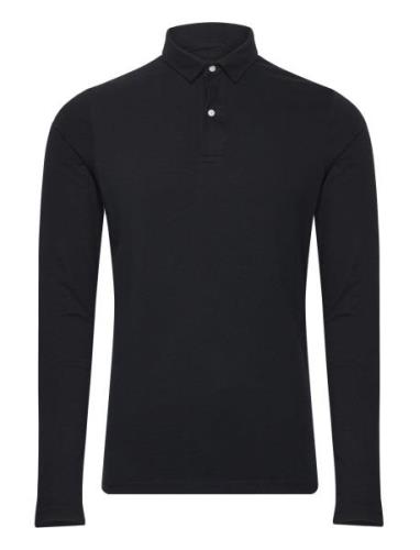 Superdry Studios L/S Jersey Polo Svart