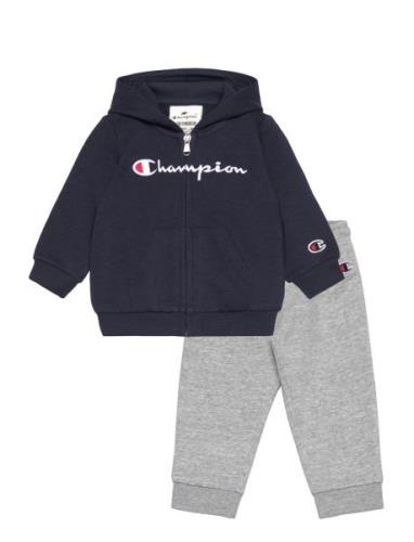 Champion Hooded Full Zip Suit Marinblå