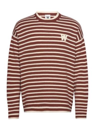 Double A By Wood Wood Wwtya Striped Over D Jumper Brun