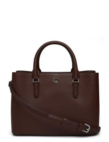 Lauren Ralph Lauren Leather Small Marcy Satchel Brun