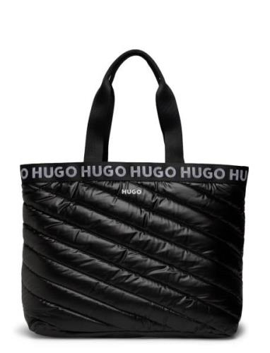 HUGO Becky Tote-Puffy Svart