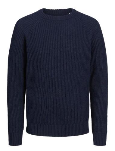 Jack & J S Jjj S Knit Crew Neck Jnr Marinblå