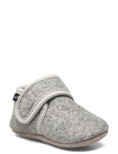 CeLaVi Baby Wool Slippers Grå