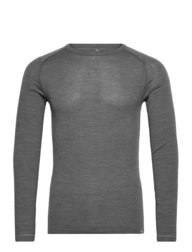 Danish Endurance Men's Merino Long Sleeved Shirt Grå