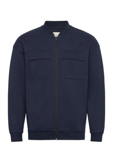 Tom Tailor Relaxed Sweat Bomberjacket Marinblå