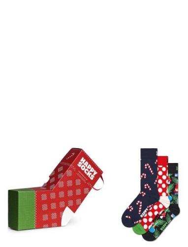 Happy Socks 3-Pack X-Mas Stocking Socks Gift Set Röd