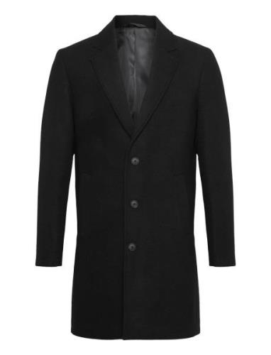 Jack & J S Jjeharrison Wool Coat Sn Svart