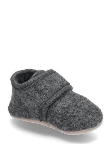 CeLaVi Baby Wool Slippers Grå