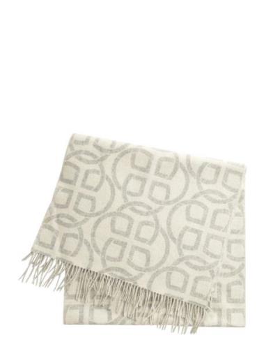 GANT G Pattern Wool Scarf Kräm