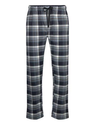 Lindbergh Checked Brushed Pyjama Pants Blå