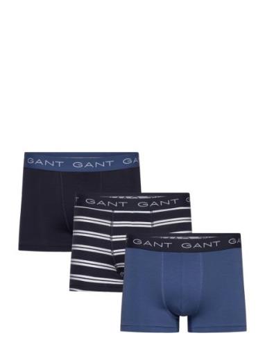 GANT Stripe Trunk 3-Pack Marinblå