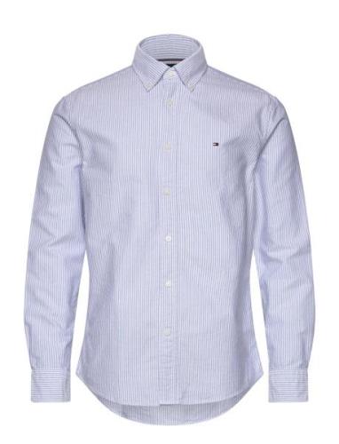 Tommy Hilfiger Heritage Oxford Stripe Rf Shirt Blå