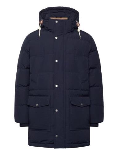 GANT Heavy Down Mid Length Jacket Marinblå