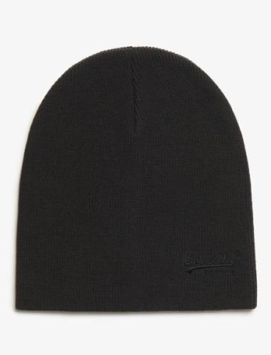 Superdry Essential Logo Knitted Beanie Svart