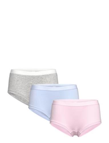 Lindex Brief Hipster 3P Solid Rosa