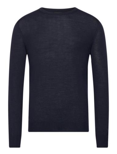 J. Lindeberg M Merino Blend C-Neck Sweater Marinblå