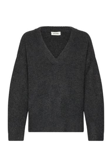 Monki Over D Wool Blend Sweater Grå