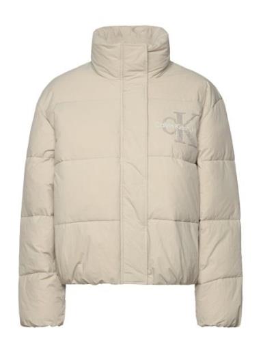 Calvin Klein Jeans Chenille Monologo Puffer Kräm