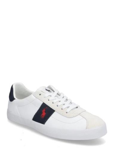 Polo Ralph Lauren Court Vulc Leather-Suede Sneaker Vit