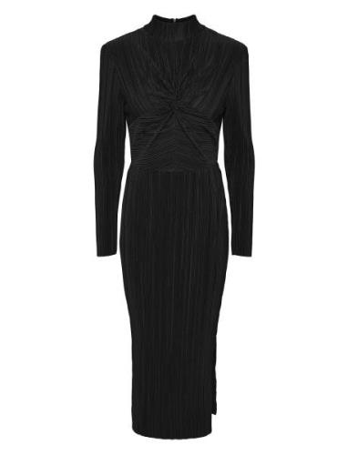 YAS Yasolinda High Neck Ls Long Dress S. Svart