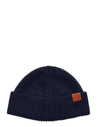 GANT Fisherman Beanie Marinblå