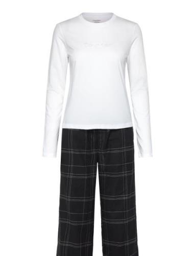 Calvin Klein L/S Tee & Pant Sleep Set Vit