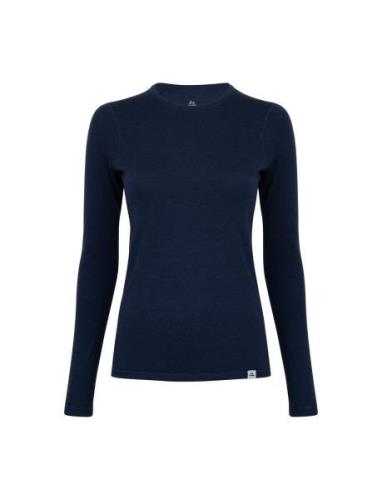 Danish Endurance Women's Merino Long Sleeved Shirt Marinblå