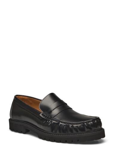 Selected Homme Slhhugo Leather Penny Loafer Svart