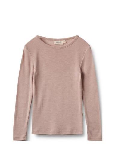 Wheat Wool T-Shirt L/S Alfie Rosa