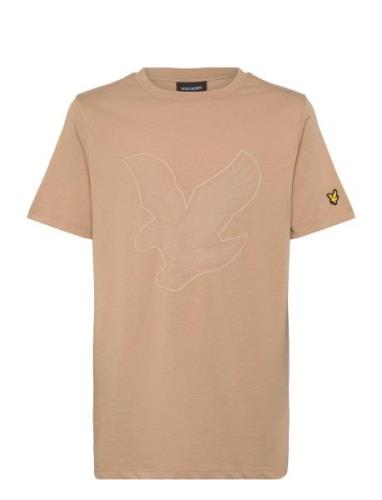 Lyle & Scott Graphic Eagle T-Shirt Beige