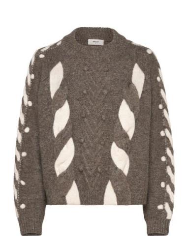 Object Objravi Re L/S Knit Pullover Cc1 Aw Brun