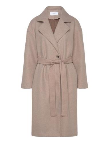 Vila Visolo L/S Long Coat/Tes Beige