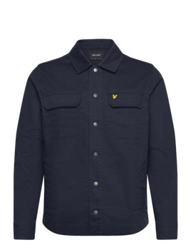 Lyle & Scott Bedford Cord Overshirt Marinblå