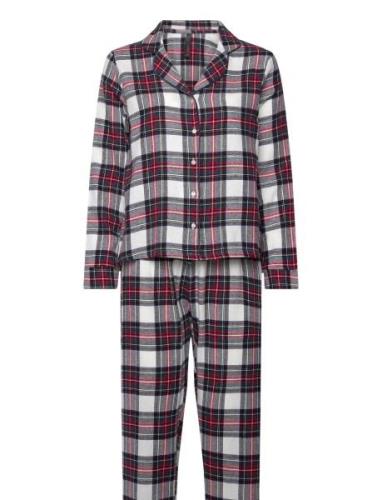 Hunkemöller Pj Flannel Twill Check Röd