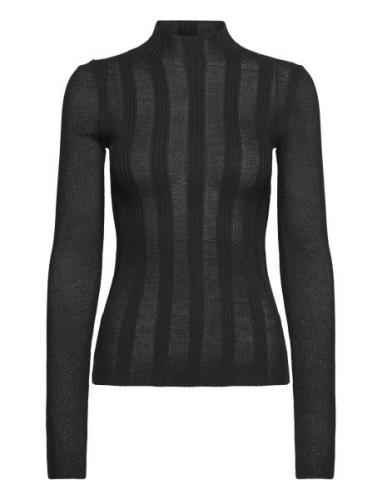 Calvin Klein Lace Open Stitch Sweater Svart