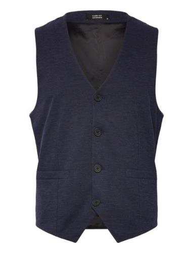 Clean Cut Copenhagen Brendon Jersey Waistcoat Marinblå