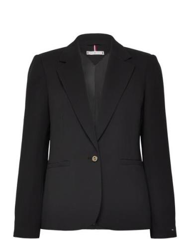 Tommy Hilfiger Crepe Slim Sb Blazer Svart