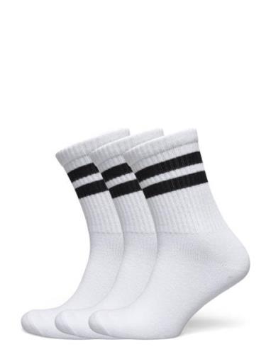 Weekday 3Pack Striped Sport Socks Vit