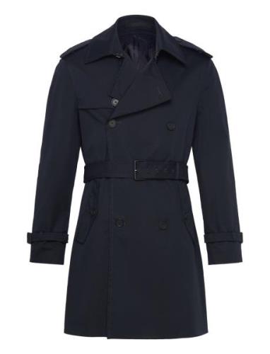 Mango Water-Repellent Trench Coat With Belt Marinblå