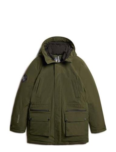 Superdry City Padded Parka Jacket Khaki Green