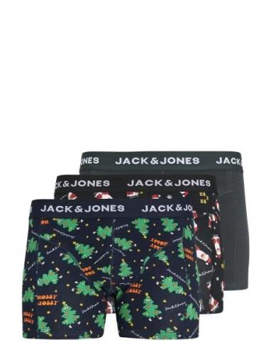 Jack & J S Jacholly Jolly Trunks 3 Pack Jnr Svart