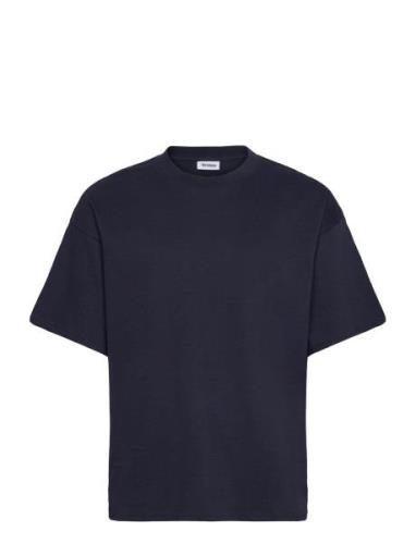 Weekday Great Boxy T-Shirt Marinblå