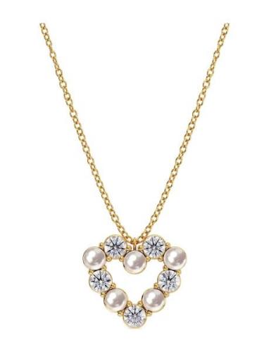 Edblad Affinity Pearl Heart Necklace Guld