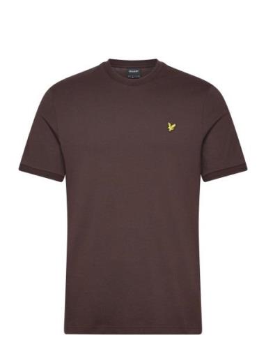 Lyle & Scott Ottoman Tipped T-Shirt Brun