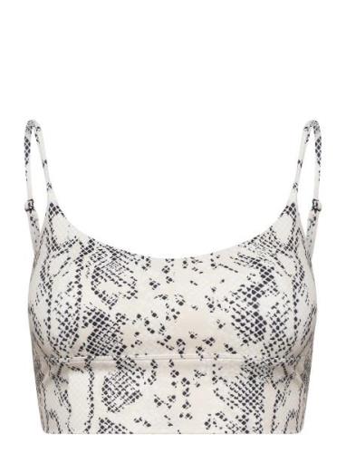 Aim´n Oat White Viper V Strap Bra Multi/patterned