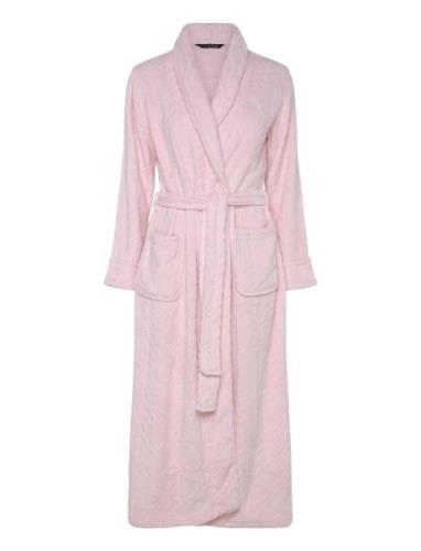 Lauren Ralph Lauren Homewear Lrl L/S Shawl Collar Long Robe Rosa